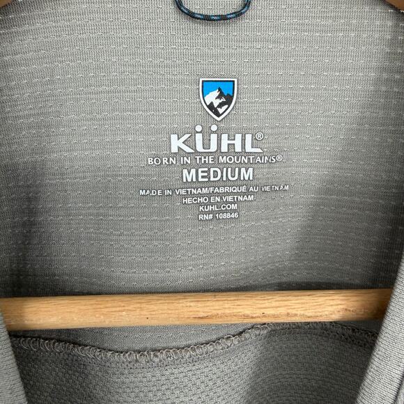 Khul Top Men’s Medium Gray Short Sleeve Active Workout Running Gorpcore - Picture 4 of 8